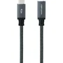 CABLE USB-C 3.2 Gen2x2 20Gbp 100W/5A MALLADO USB-C/M-H 2 M NEGRO NANOCABLE